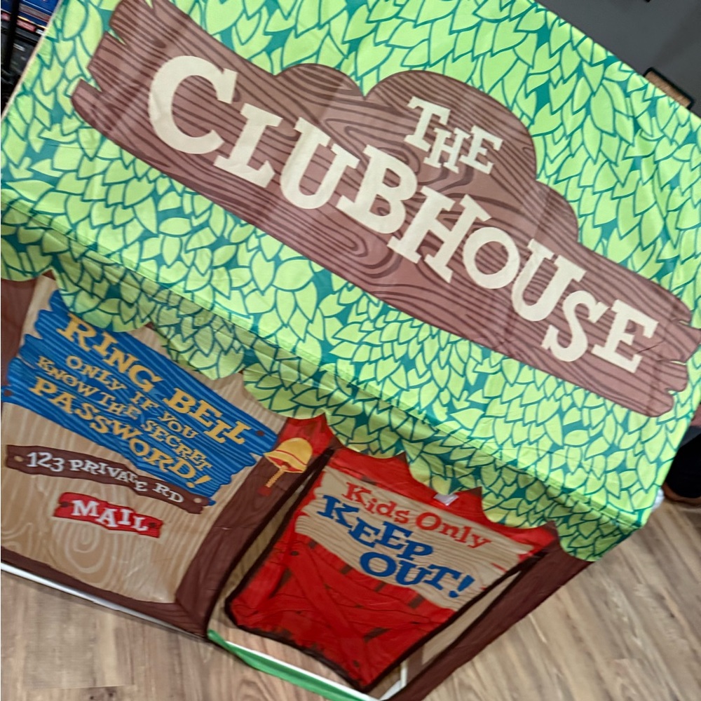 ‘The Clubhouse’ Playhouse with Roll-up Door and Windows